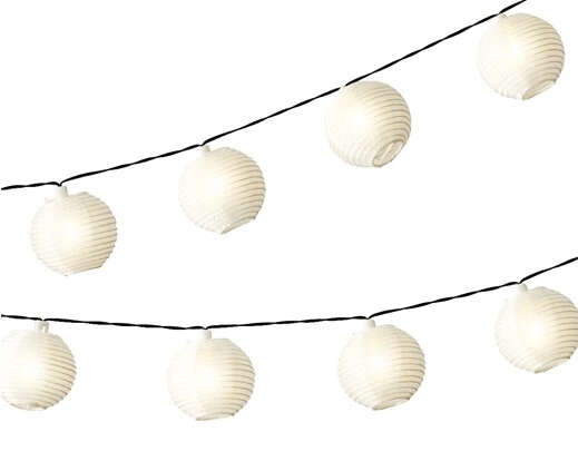 LUMINEO LED Solar-Lampionkette